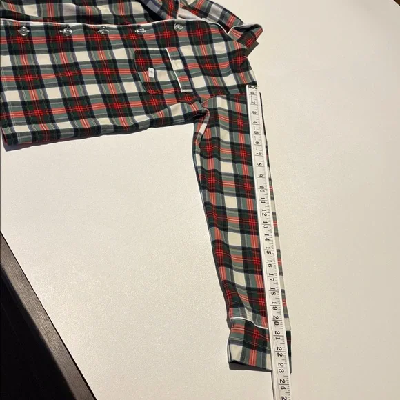 The Beaufort Bonnet Company Pajama Set Aiken Plaid Pima Cotton Holiday Size XS - Picture 11 of 14